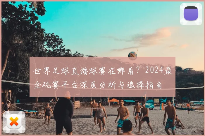 世界足球直播球赛在哪看？2024最全观赛平台深度分析与选择指南